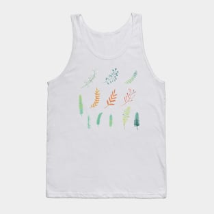 Watercolor branches pack set Tank Top